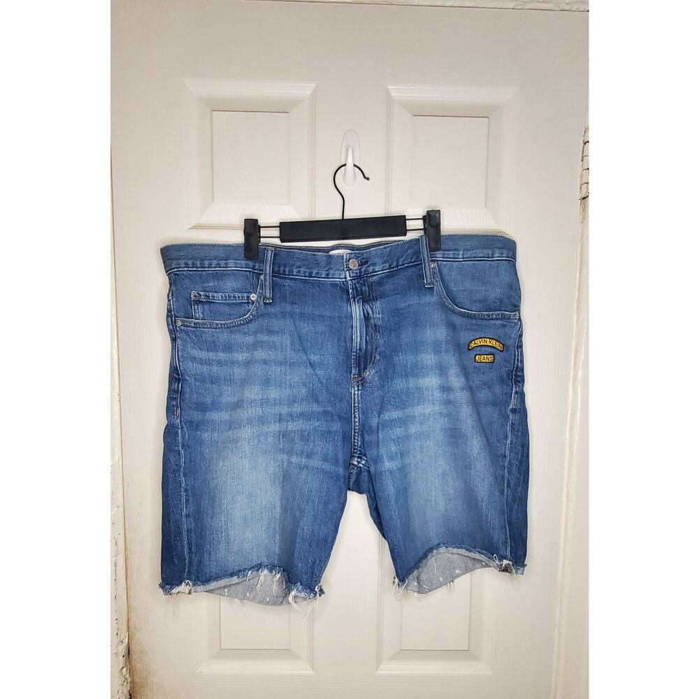 Calvin Klein Jeans Size 40 Men's Denim Shorts Blue